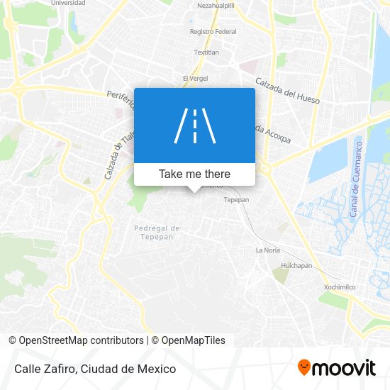 Mapa de Calle Zafiro