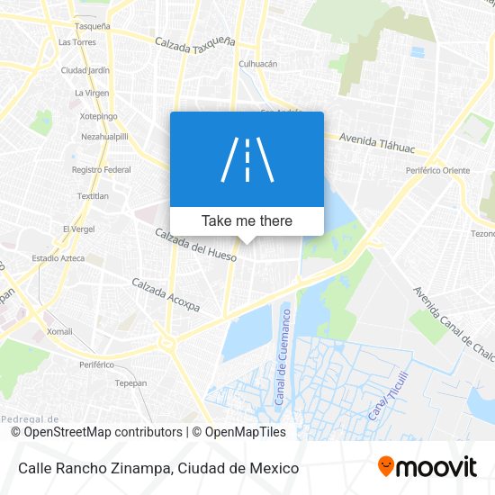 Mapa de Calle Rancho Zinampa