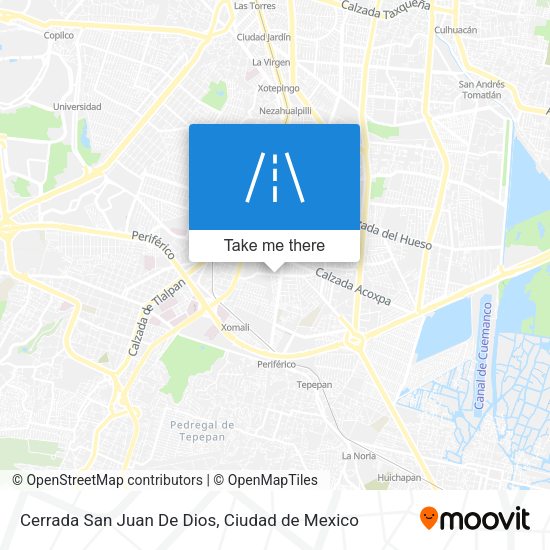 Cerrada San Juan De Dios map