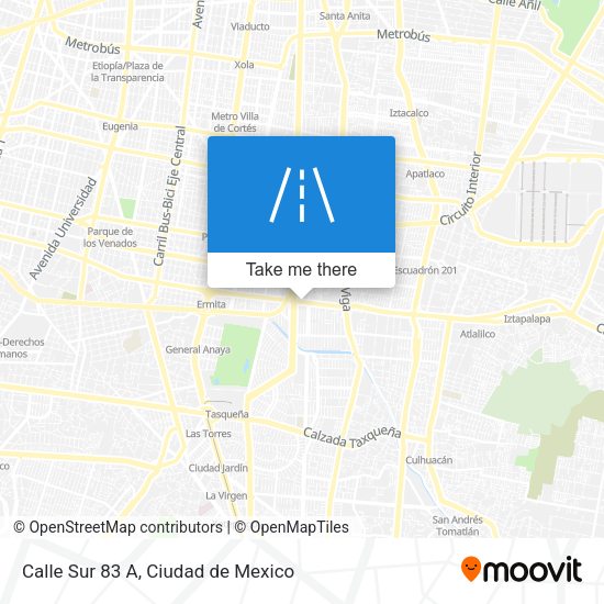 Mapa de Calle Sur 83 A
