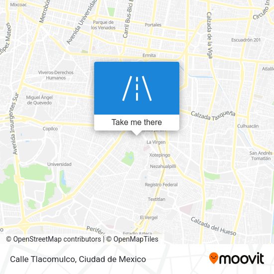 Calle Tlacomulco map