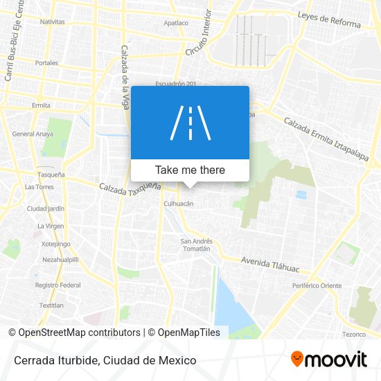 Cerrada Iturbide map