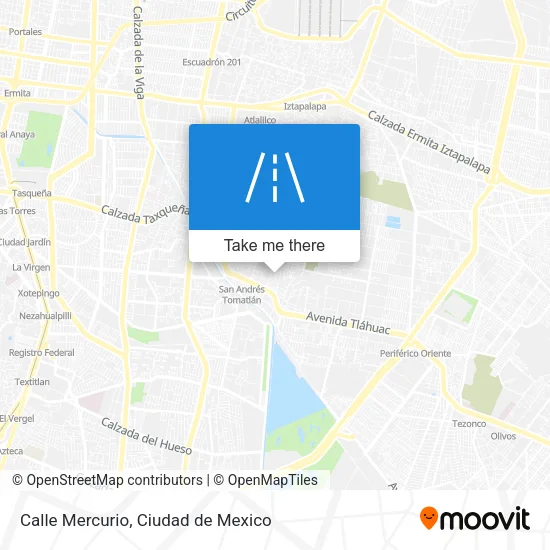 Mapa de Calle Mercurio