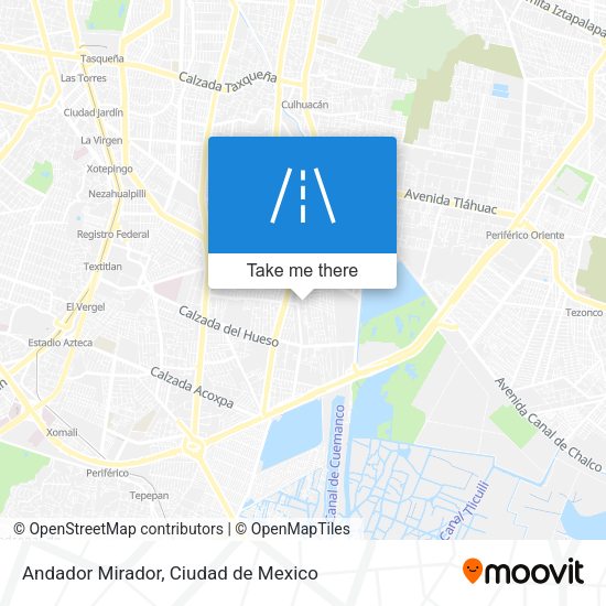 Andador Mirador map