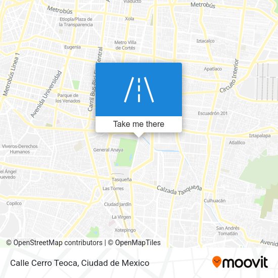 Calle Cerro Teoca map