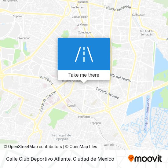 Calle Club Deportivo Atlante map