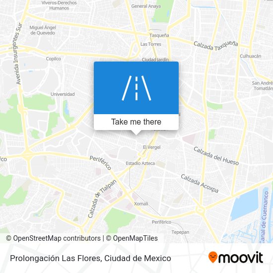 Mapa de Prolongación Las Flores