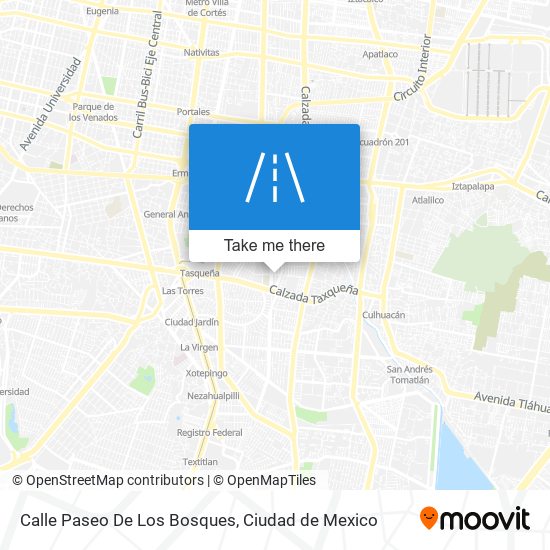 Mapa de Calle Paseo De Los Bosques