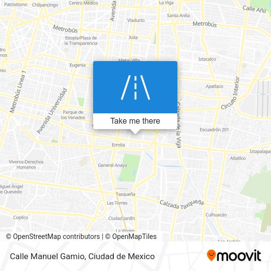 Mapa de Calle Manuel Gamio