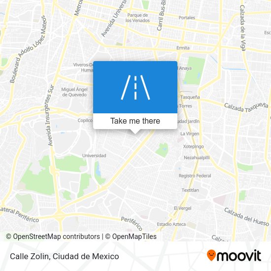 Mapa de Calle Zolin