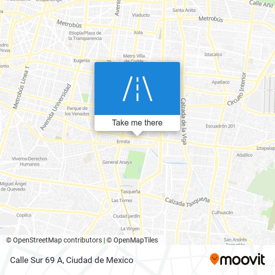 Calle Sur 69 A map