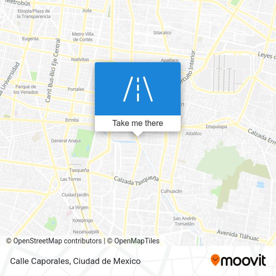 Calle Caporales map