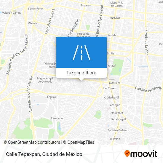 Mapa de Calle Tepexpan