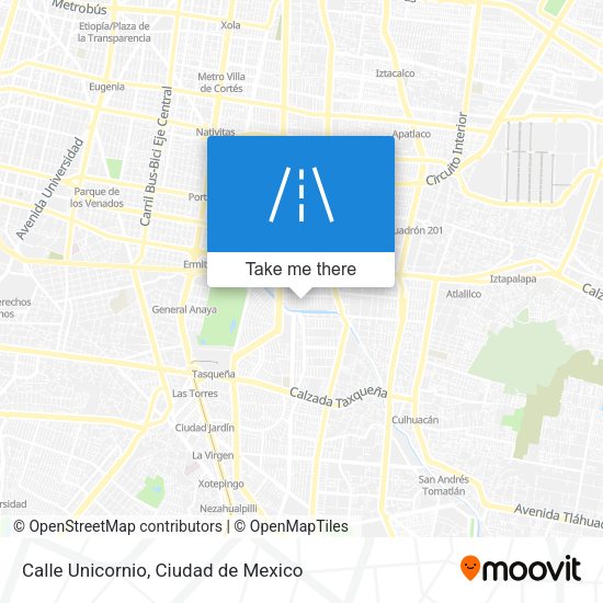 Mapa de Calle Unicornio