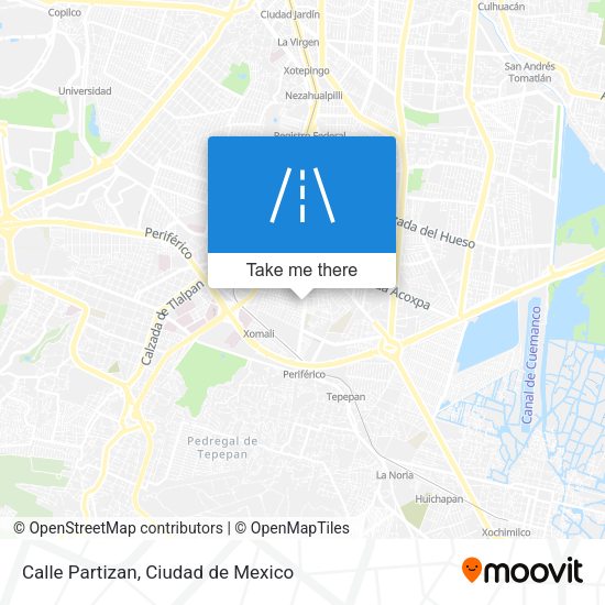 Mapa de Calle Partizan