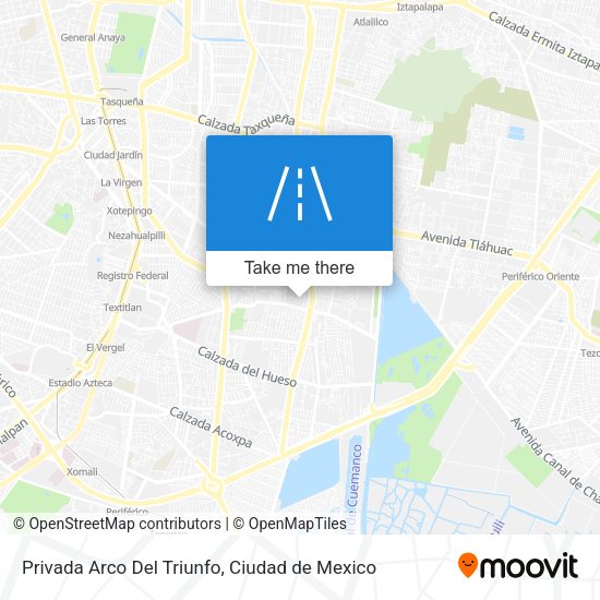 Mapa de Privada Arco Del Triunfo