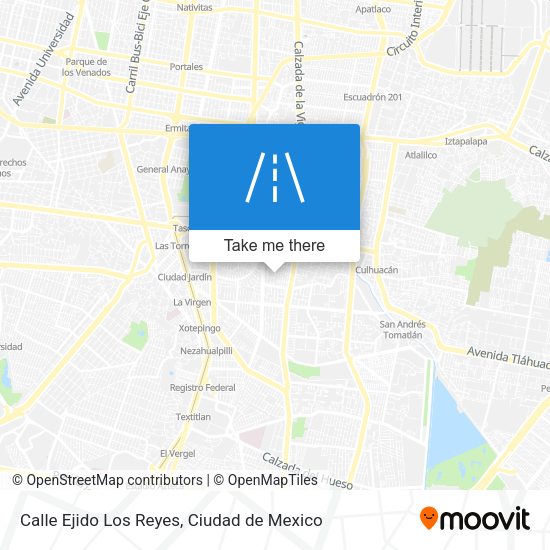 Calle Ejido Los Reyes map