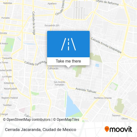 Cerrada Jacaranda map