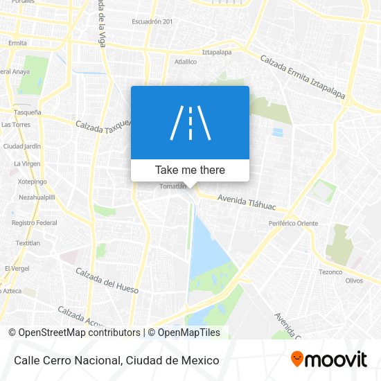 Mapa de Calle Cerro Nacional