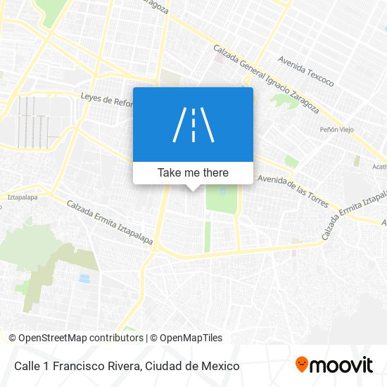 Calle 1 Francisco Rivera map