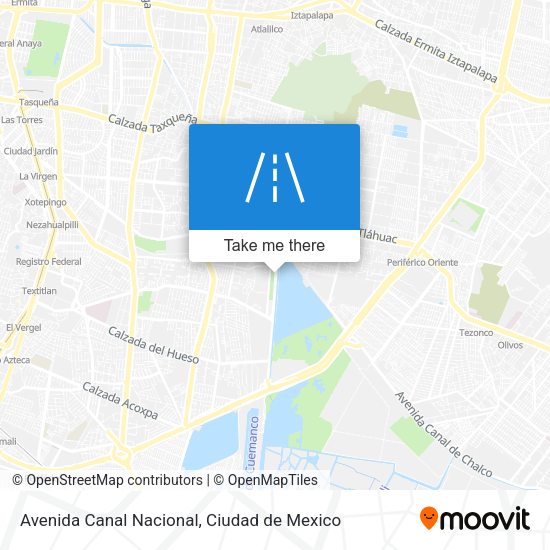 Mapa de Avenida Canal Nacional