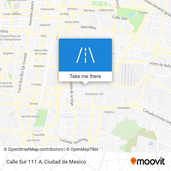 Mapa de Calle Sur 111 A