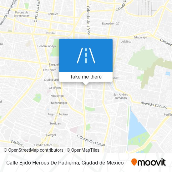 Mapa de Calle Ejido Héroes De Padierna