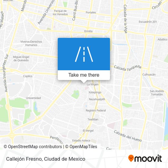 Callejón Fresno map