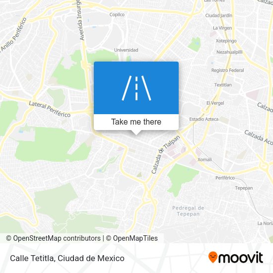Calle Tetitla map