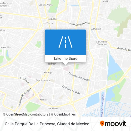 Calle Parque De La Princesa map