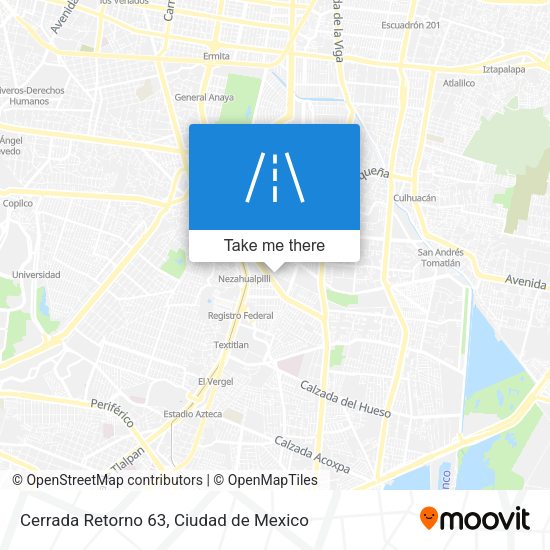 Mapa de Cerrada Retorno 63