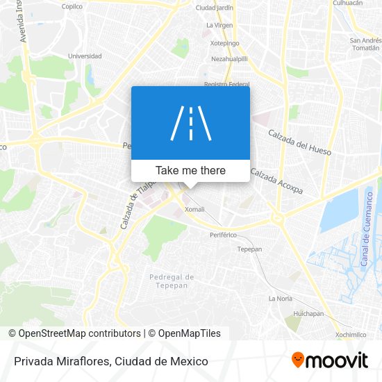 Privada Miraflores map