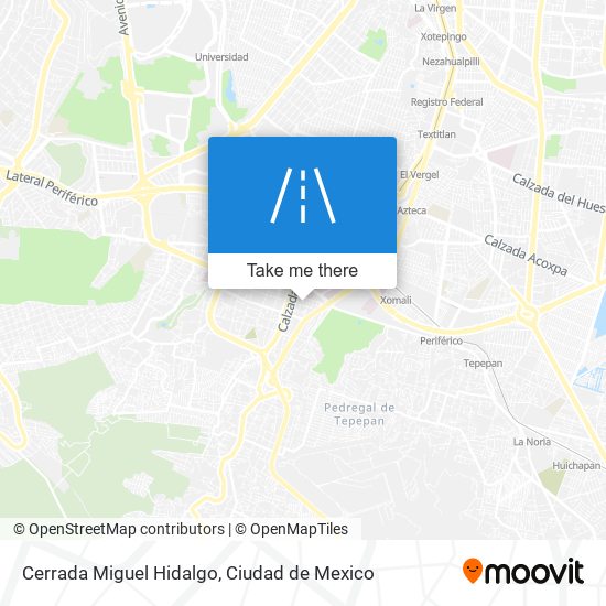 Mapa de Cerrada Miguel Hidalgo