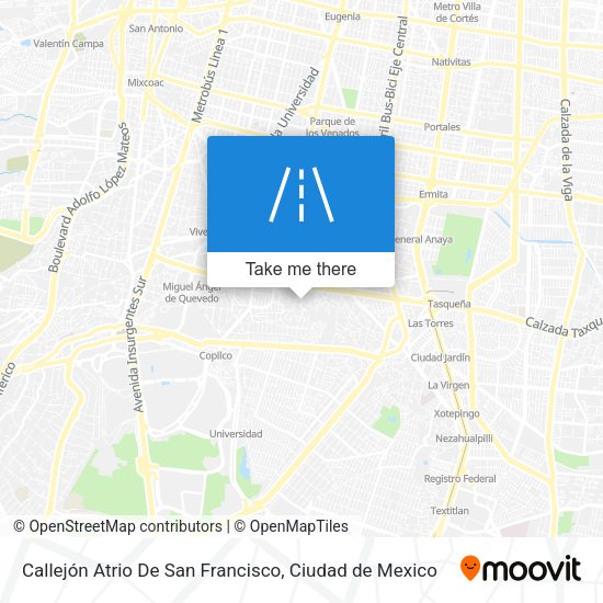 Callejón Atrio De San Francisco map