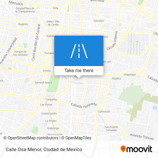Calle Osa Menor map