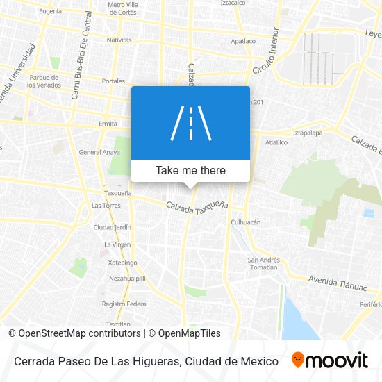 Mapa de Cerrada Paseo De Las Higueras