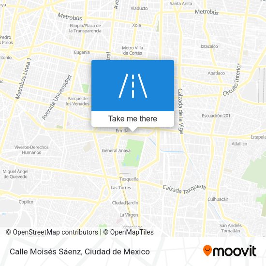 Mapa de Calle Moisés Sáenz
