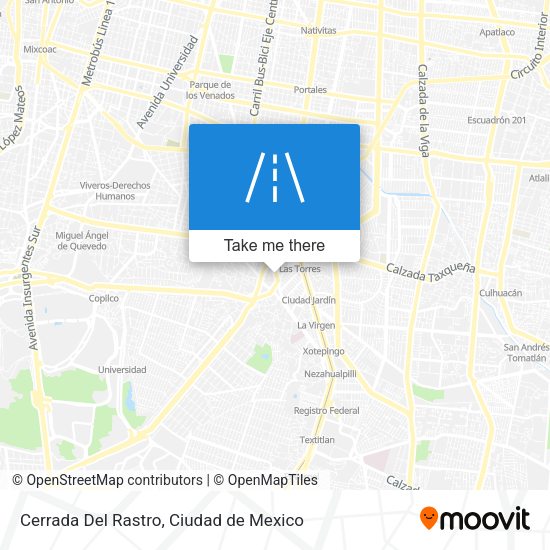 Cerrada Del Rastro map