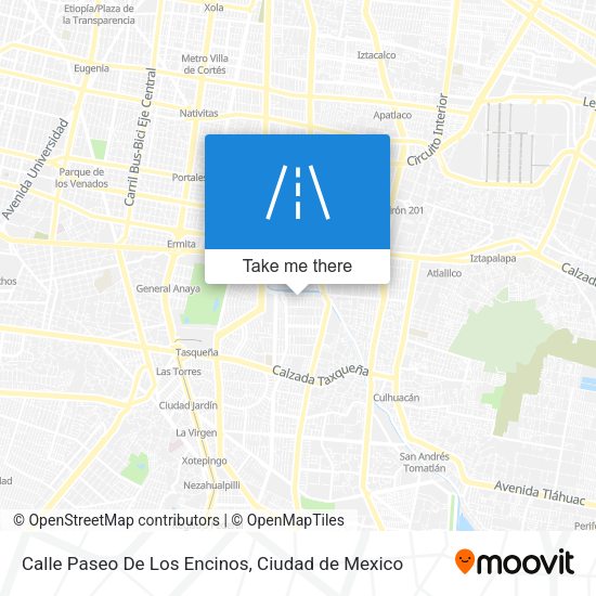 Mapa de Calle Paseo De Los Encinos