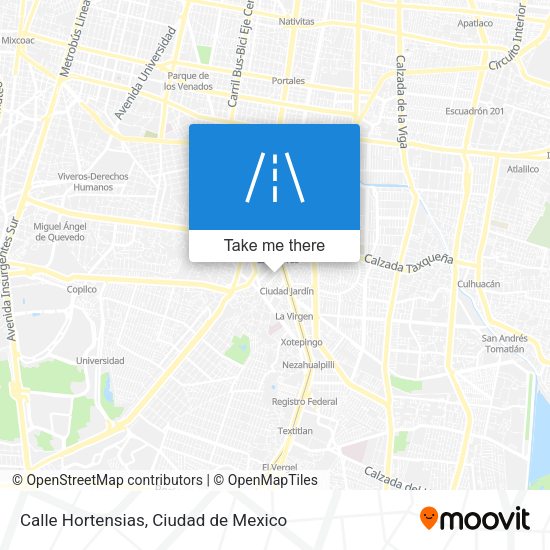 Calle Hortensias map