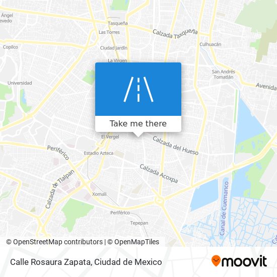 Mapa de Calle Rosaura Zapata