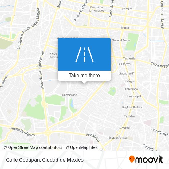 Calle Ocoapan map