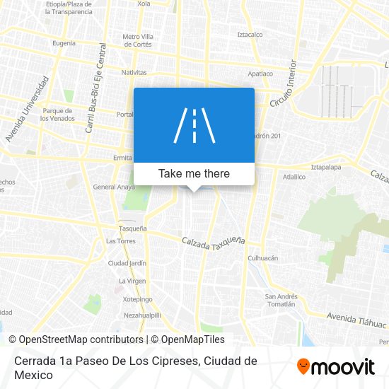 Cerrada 1a Paseo De Los Cipreses map