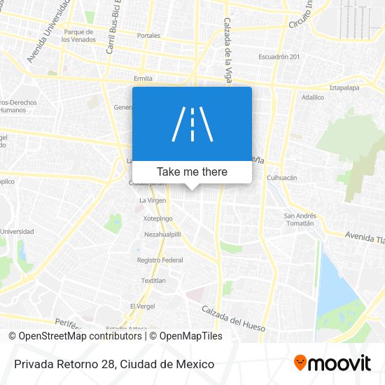 Privada Retorno 28 map