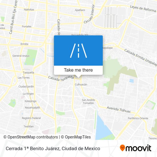 Cerrada 1ª Benito Juárez map
