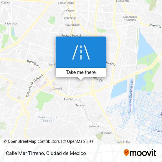Mapa de Calle Mar Tirreno
