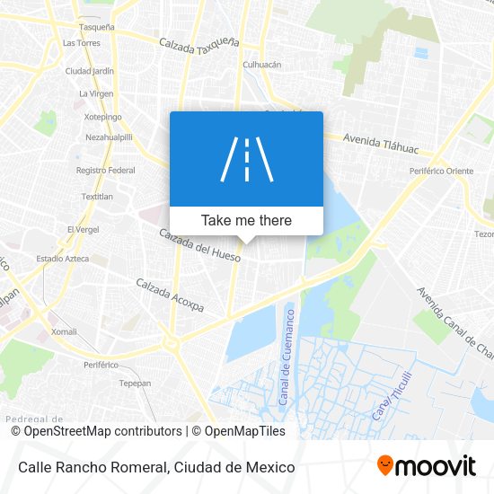 Mapa de Calle Rancho Romeral