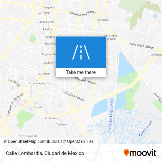 Mapa de Calle Lombardía