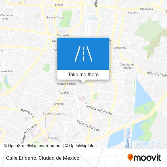 Calle Erídano map