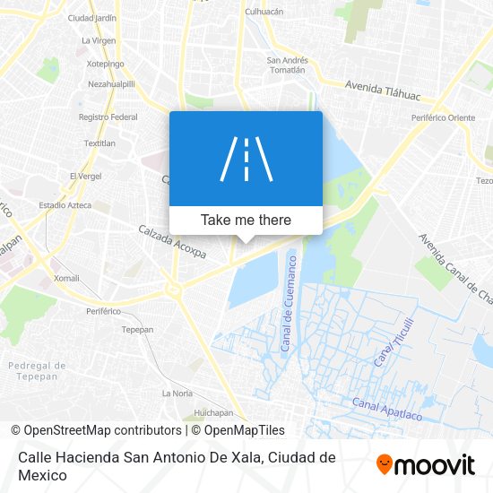 Calle Hacienda San Antonio De Xala map